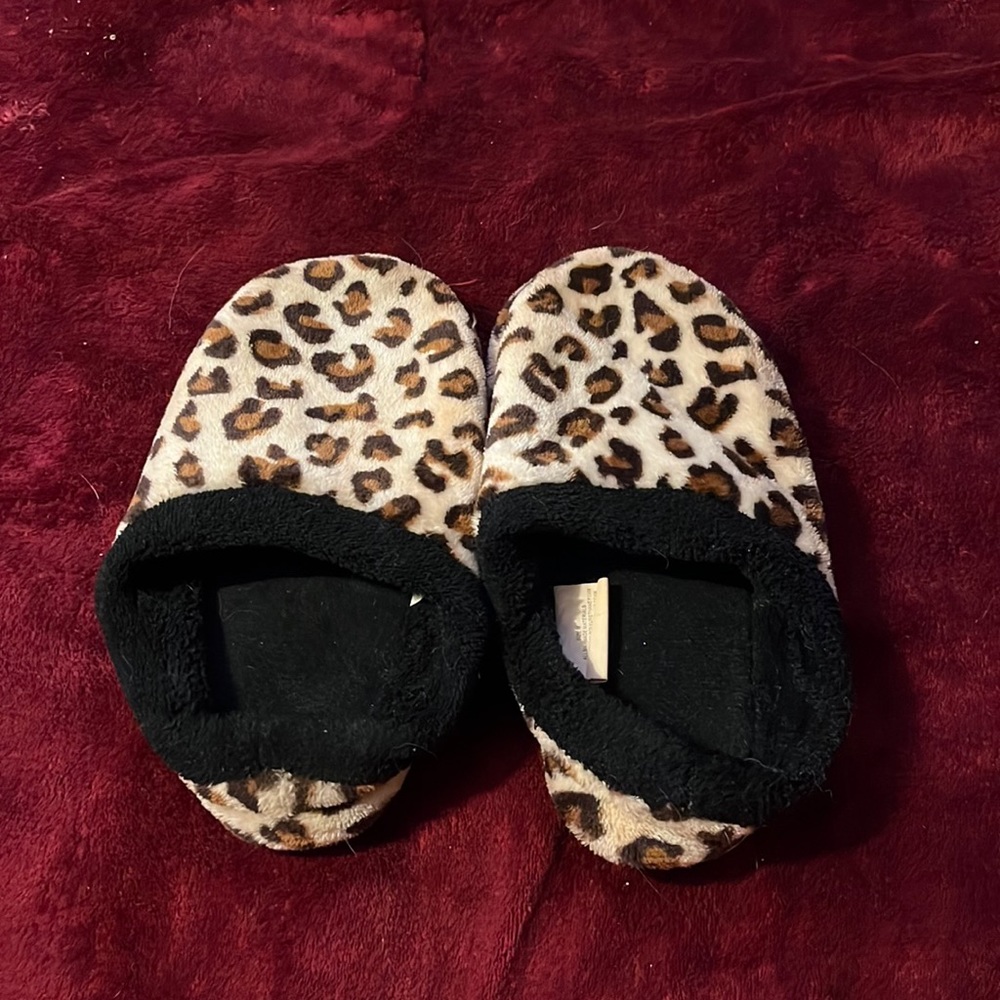 cheetah slippers